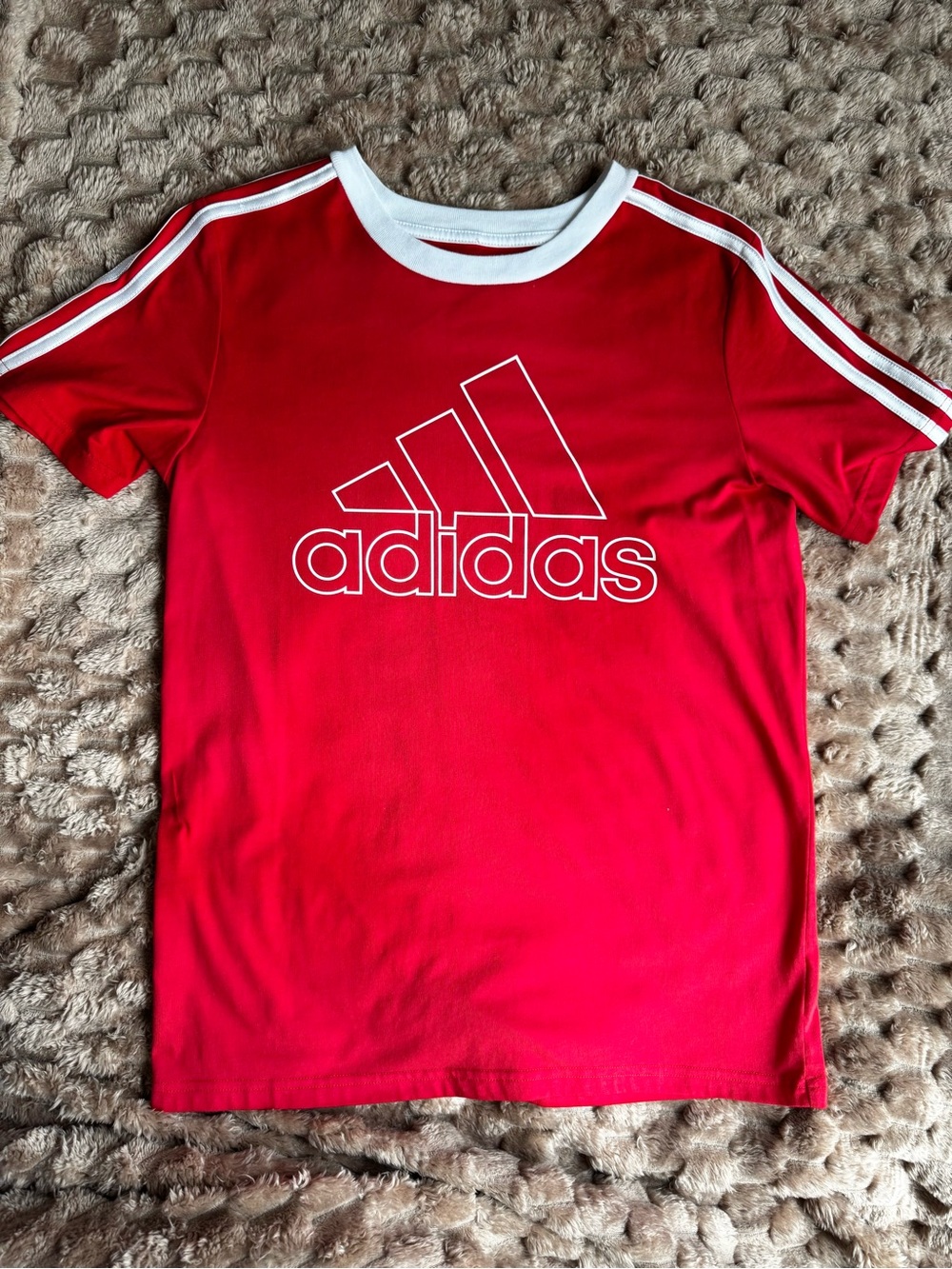 Adidas Women’s Red Logo Tee Size Large